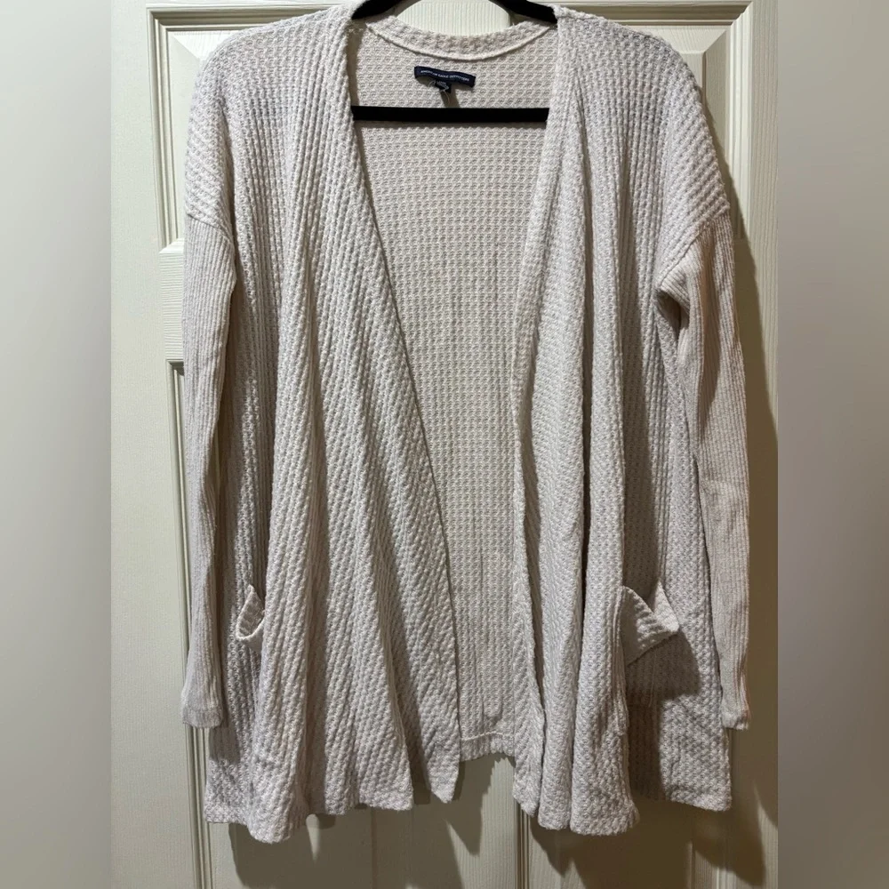 American Eagle Waffle Knit Cardigan